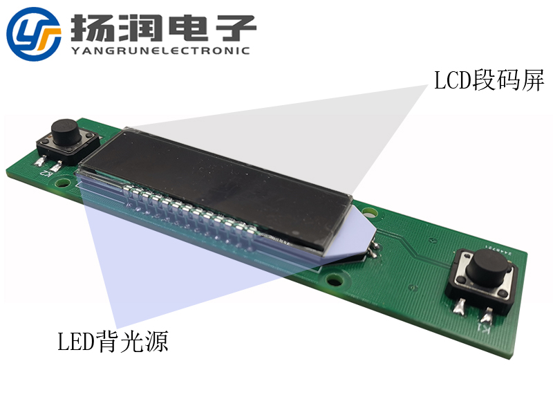 LCD段码屏和背光源的结构